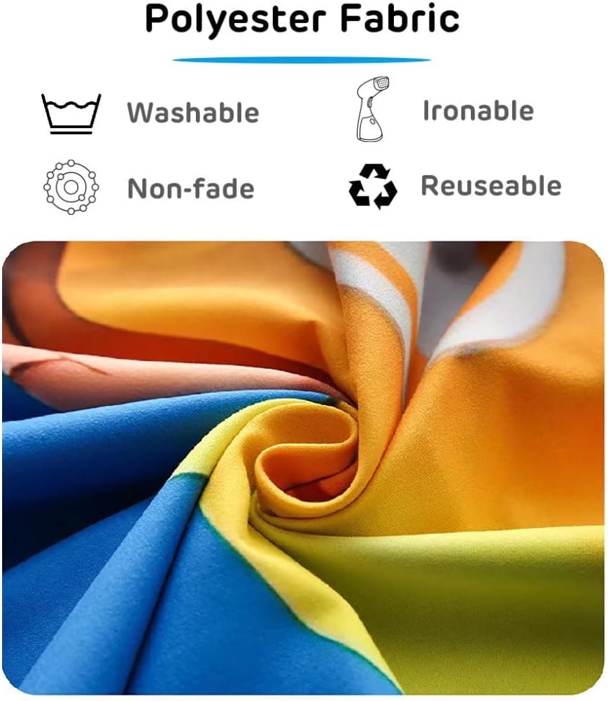 BELECO Tie Dye Tapestry Wall Hanging 106x70 Inch Fabric Tie Dye Color Texture Background Tapestry Groovy Sign Rainbow Tapestry Hippie Tie Dye Tapestries for Bedroom Living Room Dorm Decor