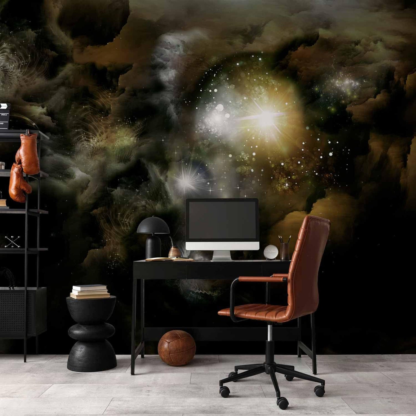 artgeist Wall Mural Cosmos Galaxy 135x101 in - Peel and Stick Self-Adhesive Wallpaper Removable Large Sticker Foil Wall Decor Print Picture Image Design n-A-0027-a-b