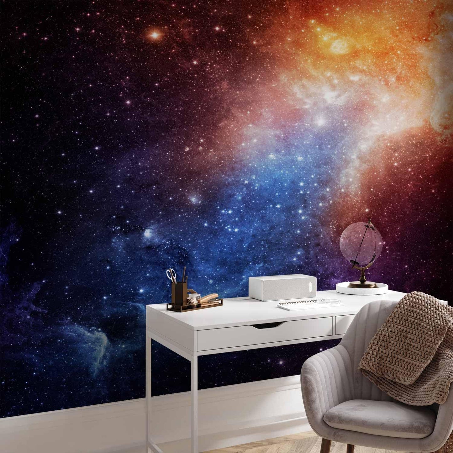 artgeist Wall Mural Cosmos Galaxy 193x138 in - XXL Peel and Stick Self-Adhesive Wallpaper Removable Large Sticker Foil Wall Decor Print Picture Image Design f-B-0057-a-a