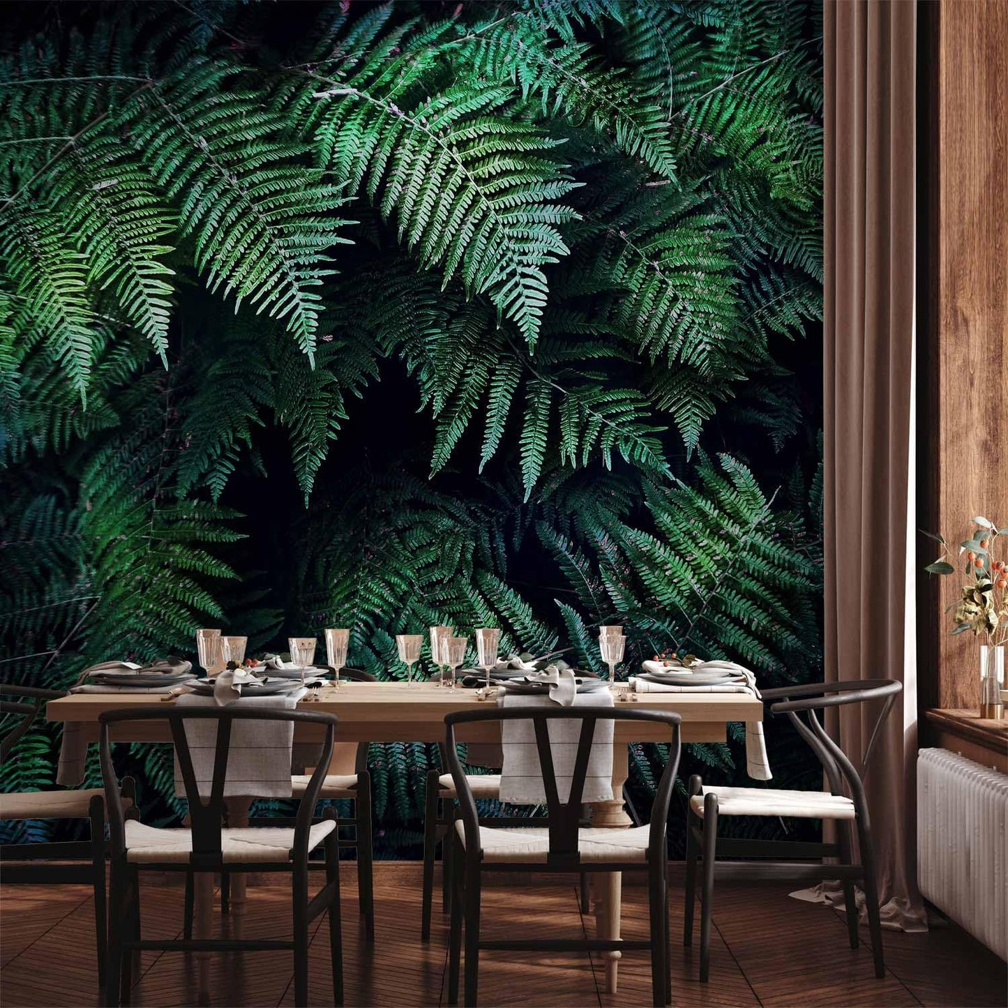 artgeist Premium Wall Mural 3D Effect 118x83 in - XXL Non-Woven Wallpaper Fleece Wall Decor Photo Print Picture Image Design Home Tropical Leaves b-C-0564-a-a