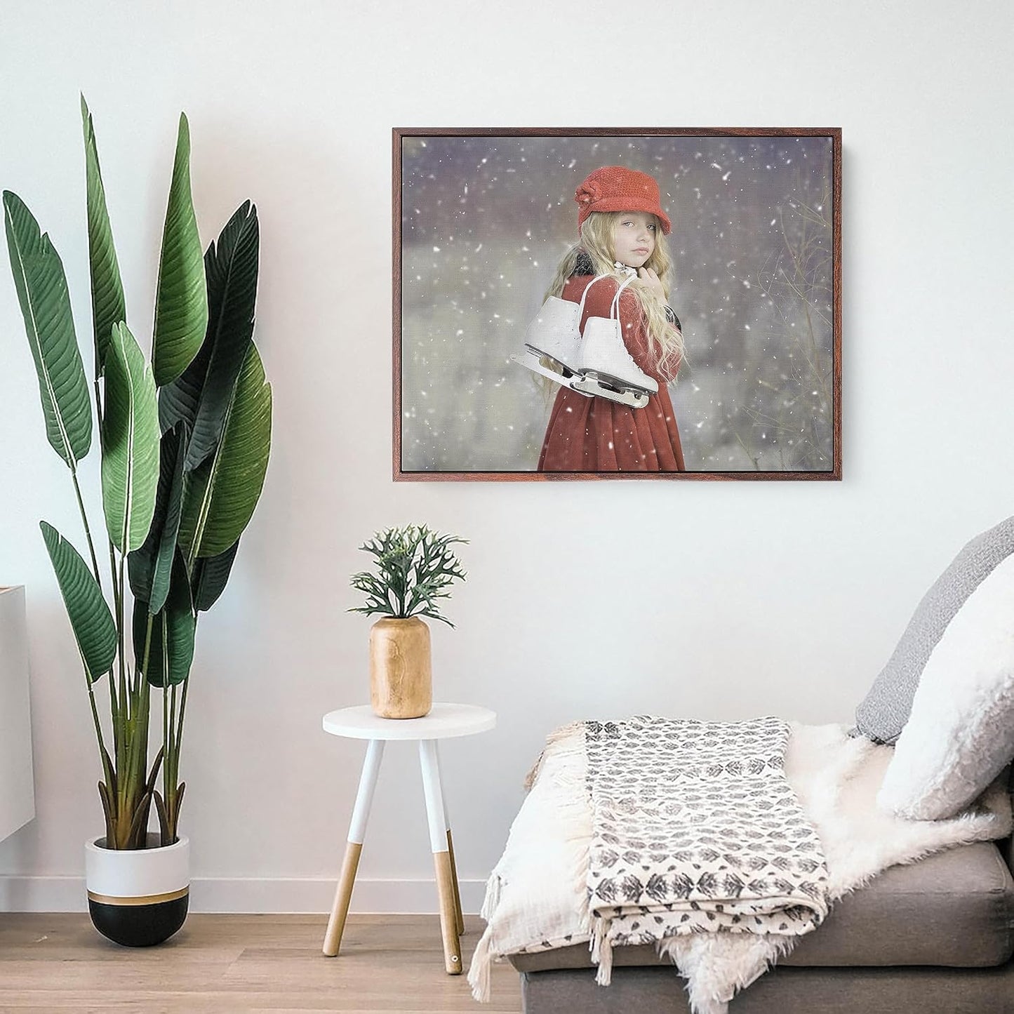 Personalized Custom Canvas Prints: Photo On Canvas (Dark Brown, 12X12) Transform Your Photos into Stunning Framed Wall Art Digitally Printed Photo To Canvas Ideal for Home Decor, Gifts Keepsakes.