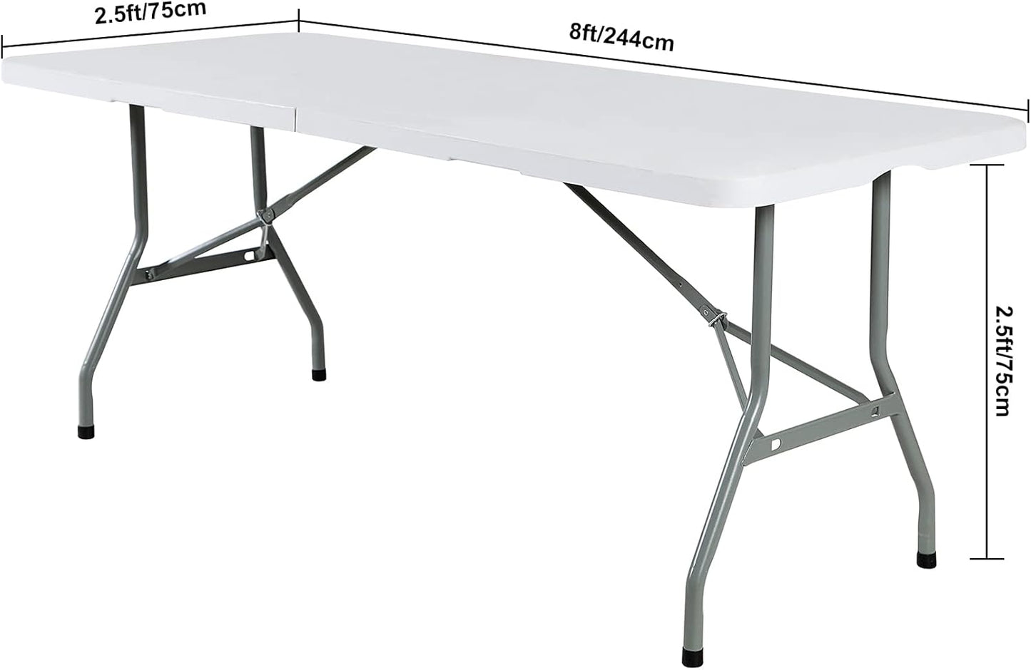 2Pack Spandex Waterproof Table Covers 8ft，Spandex 8ft Waterproof Table Cover for Party,Wedding, Banquet, and Events(Red)