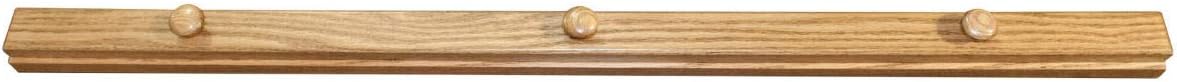 RRD Quilt Hanger for Wall for Display - Amish Made Wooden Quilt Rack Wall Mount - Rustic Tapestry Quilt Wall Hangers (Oak Wood, Fruitwood Stain, 72" Long)