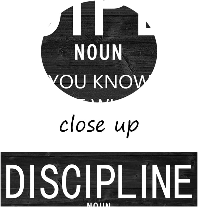 Motivational Inspirational Wall Art Discipline Leadership Perseverance Positive Inspirational Poster Canvas Painting Wall Art Framed Artwork Prints Picture for Living Room Office Gym [30''Wx 40''H]