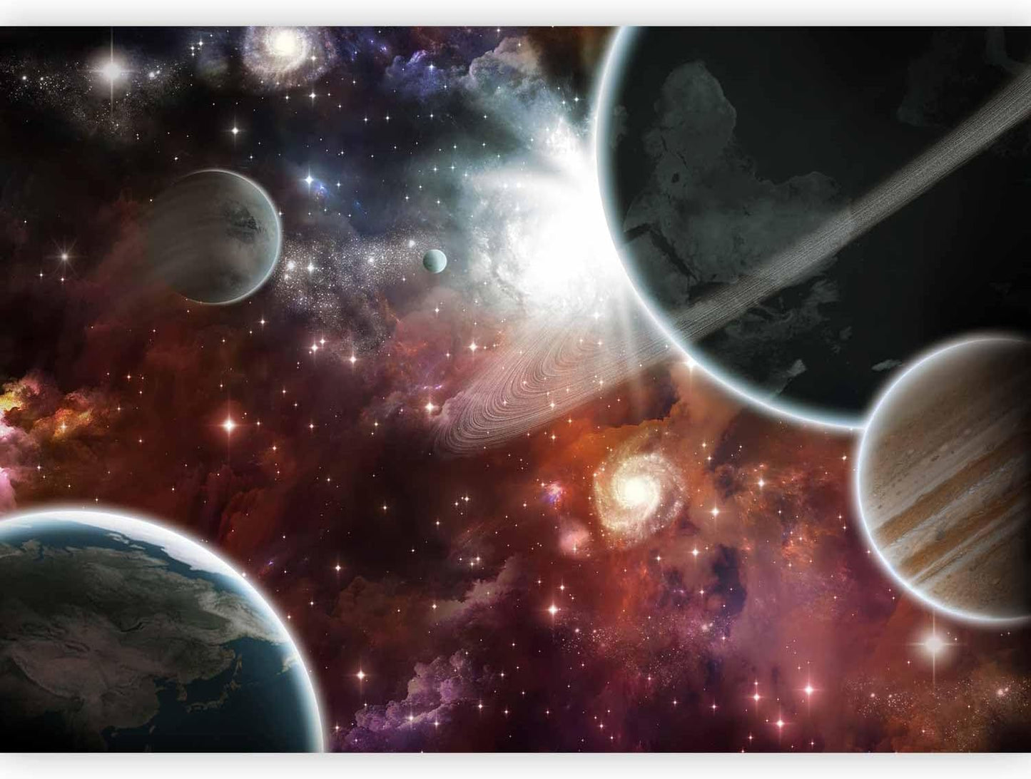 artgeist Wall Mural Cosmos Galaxy 79x55 in - XXL Non-Woven Wallpaper Fleece Wall Decor Photo Print Picture Image Design Home 10110905-32