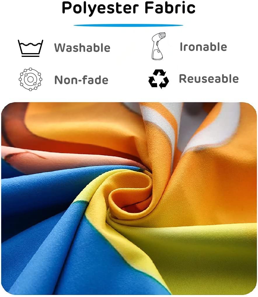 Loccor 8x6ft Tie Dye Tapestry Colorful Red Blue Yellow Green Orange Purple Retro Abstract Psychedelic Swirl Wall Hanging for Living Room Bedroom Dorm Home Decor （Pattern Painted on Polyester Fabric）