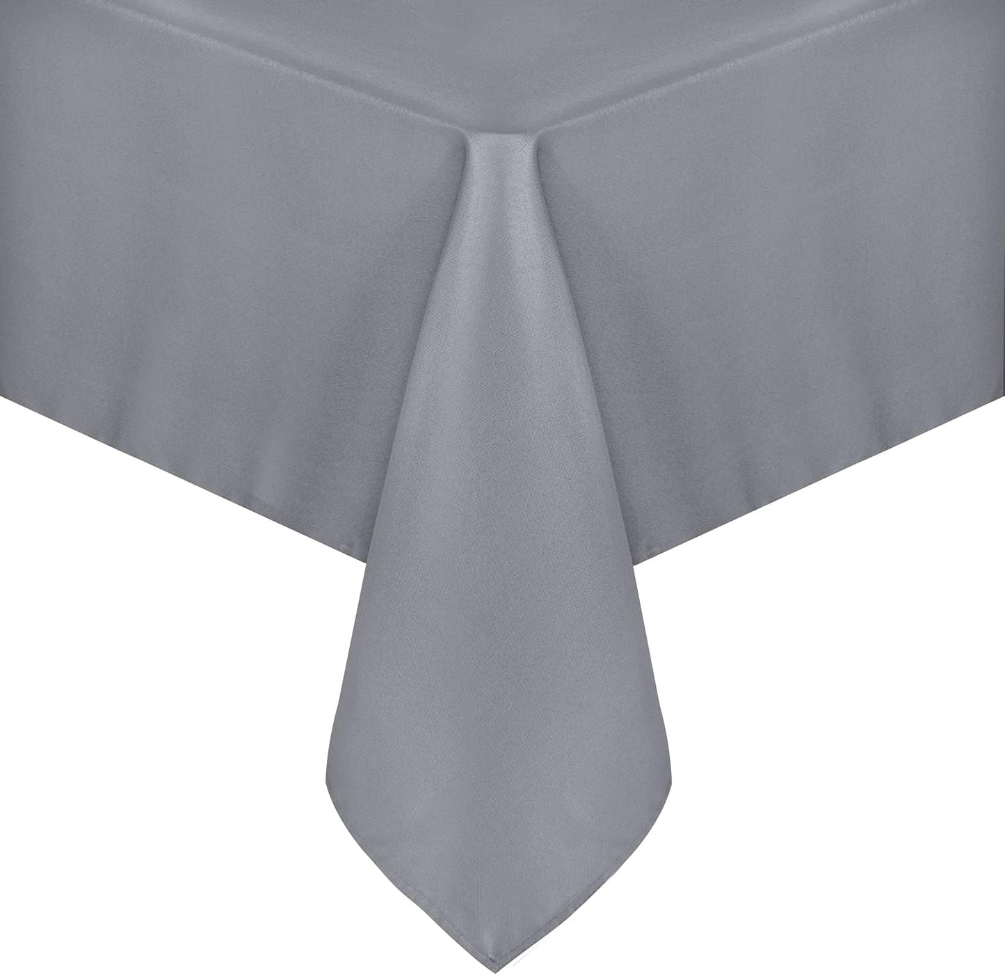 sancua Rectangle Tablecloth - 54 x 108 Inch - Stain and Wrinkle Resistant Washable Polyester Table Cloth, Decorative Fabric Table Cover for Dining Tables, Buffet Parties and Camping, Light Grey