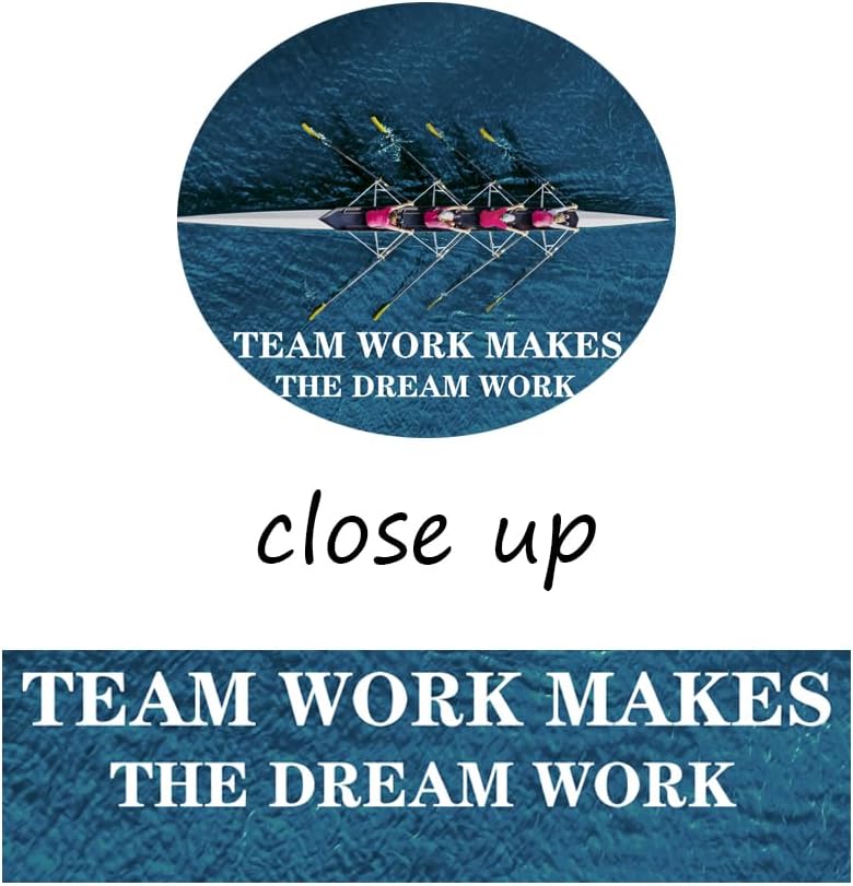 Inspirational Positive Quotes Wall Art Motivational Painting Prints on Canvas Team Work Makes The Dream Work Modern Inspiring Team Posters Framed Artwork School Home Office Decor[30" W X 40" H]