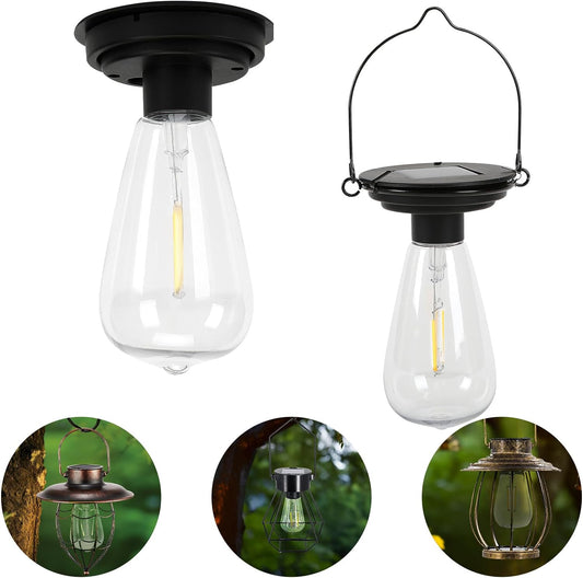 Replacement Solar Light Parts-Solar Lanterns Outdoor Waterproof Two Sizes for Versatile Switching 2 Pack They Can Serve As Accessories Or Stand Alone As Lanterns
