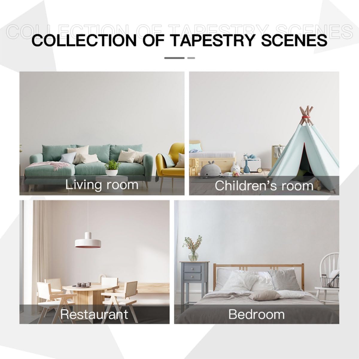 Winter Tapestry For Bedroom Path In Winter Forest On A Misty Morning Tapestries Wall Hanging For Living Room Dorm Office 80×60 In