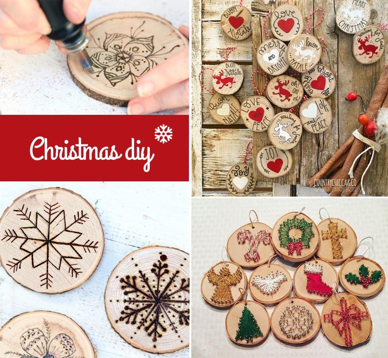 50 Pcs Wood Slices with Hole, 2.3"-2.8" Unfinished Wood, Wood Rounds for Crafts, Wood Crafts, Round Wood for Doodle, Splice, Paint, Art, Decorate, Ornament