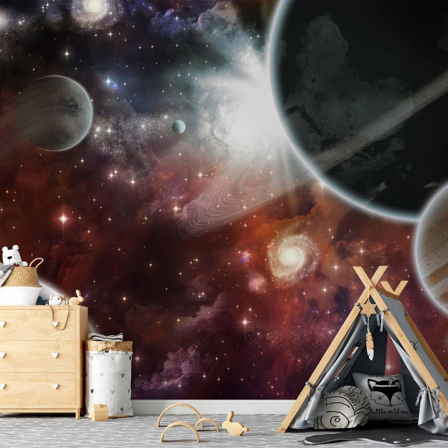 artgeist Wall Mural Cosmos Galaxy 96x69 in - Peel and Stick Self-Adhesive Wallpaper Removable Large Sticker Foil Wall Decor Print Picture Image Design 10110905-32
