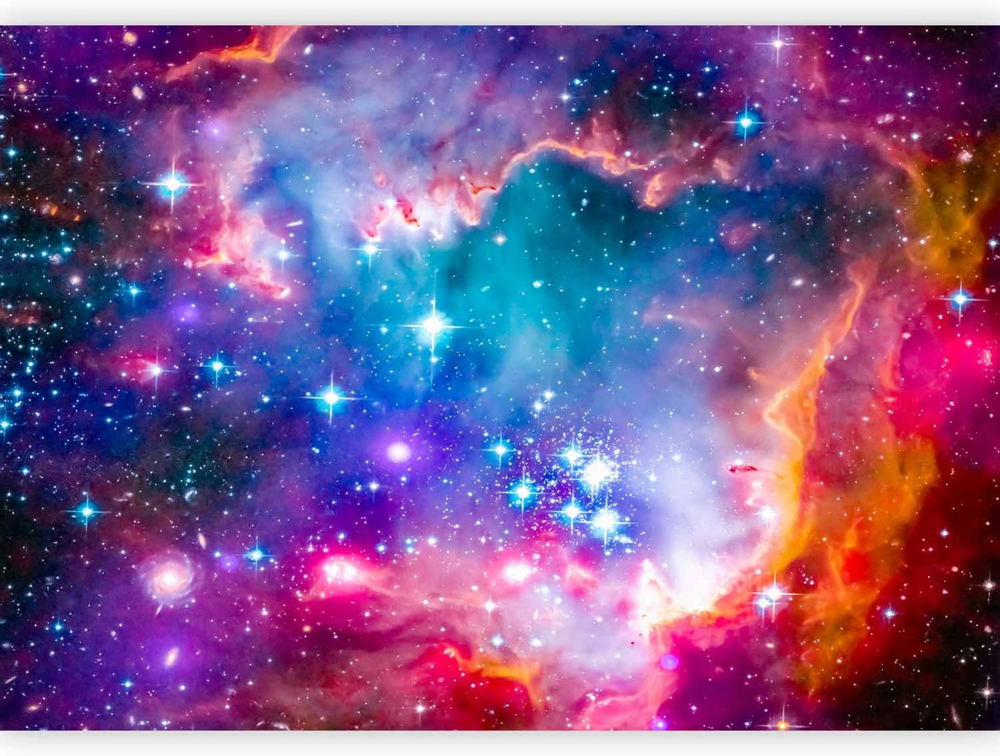 artgeist Wall Mural Abstract 135x101 in - Peel and Stick Self-Adhesive Wallpaper Removable Large Sticker Foil Wall Decor Print Picture Image Design Abstract Cosmos Sky Star i-G-10010-a-a