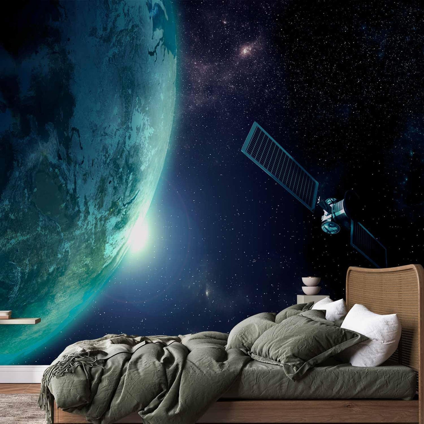 artgeist Wall Mural Cosmos Galaxy 116x83 in - Peel and Stick Self-Adhesive Wallpaper Removable Large Sticker Foil Wall Decor Print Picture Image Design n-B-0007-a-c