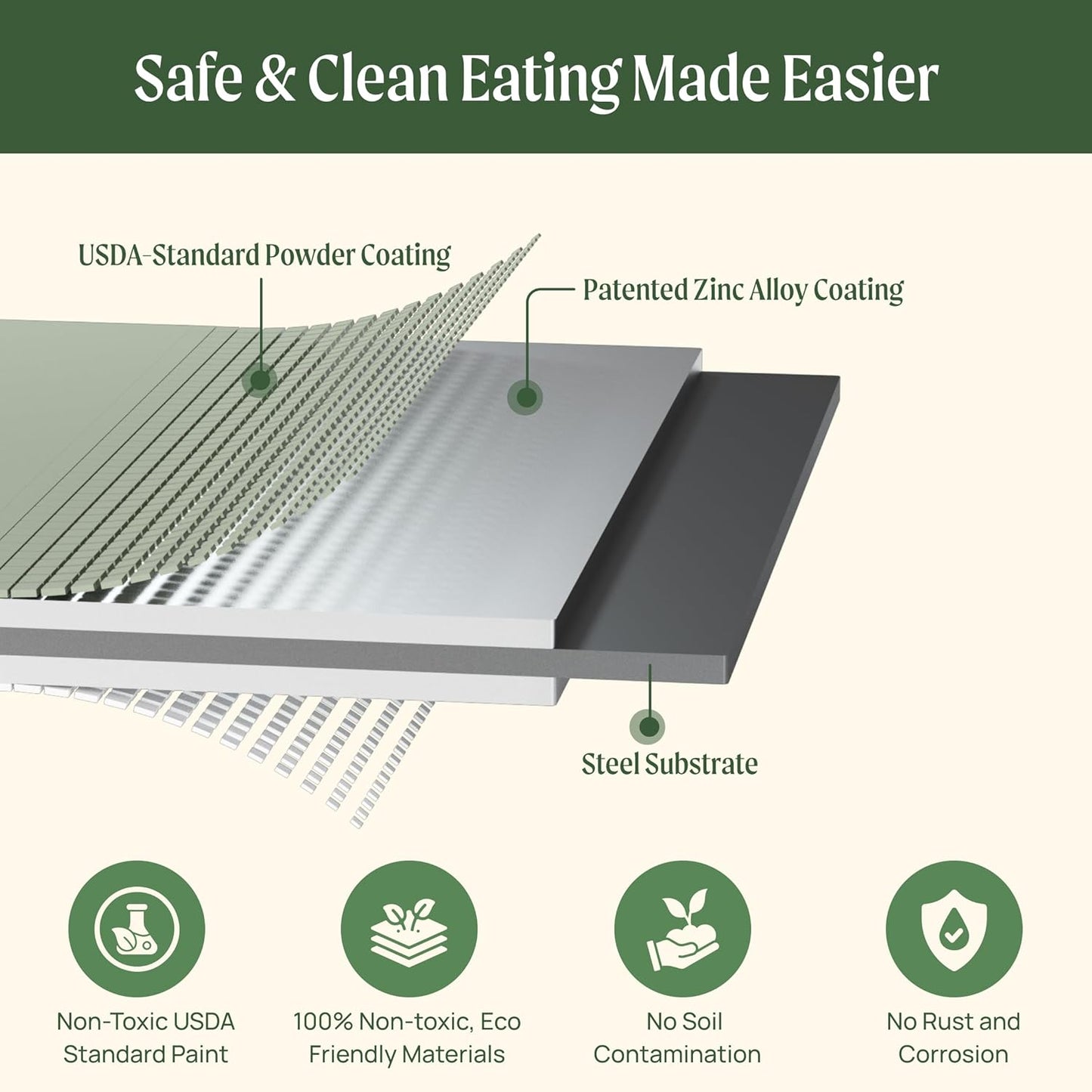Vego garden Raised Garden Bed Kits, 17" Tall 9 in 1 8ft X 2ft Metal Raised Planter Bed for Vegetables Flowers Ground Planter Box-Modern Gray