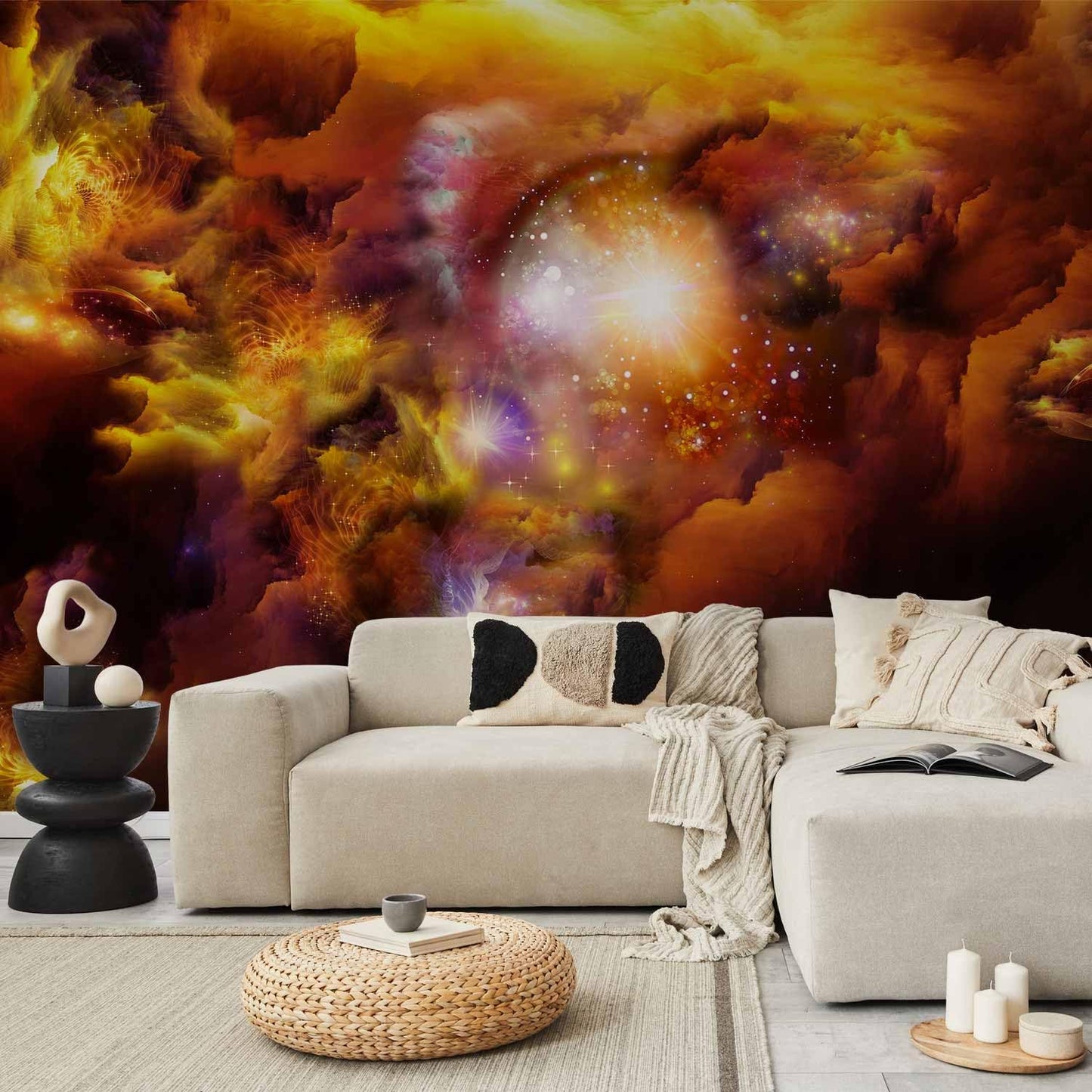 artgeist Premium Wall Mural Cosmos Galaxy 197x138 in - Non-Woven Wallpaper Fleece Wall Decor Photo Print Picture Image Design Home n-A-0027-a-d
