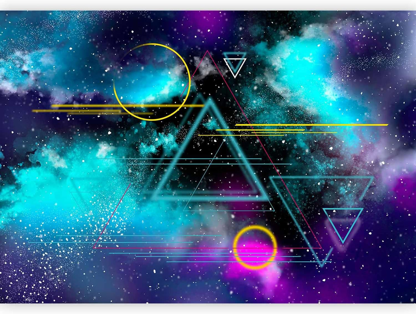 artgeist Wall Mural Galaxy 177x124 in - Non-Woven Wallpaper Fleece Wall Decor Photo Print Picture Image Design Home Mural Cosmos Galaxy Cosmonaut Astronaut a-A-10328-a-a