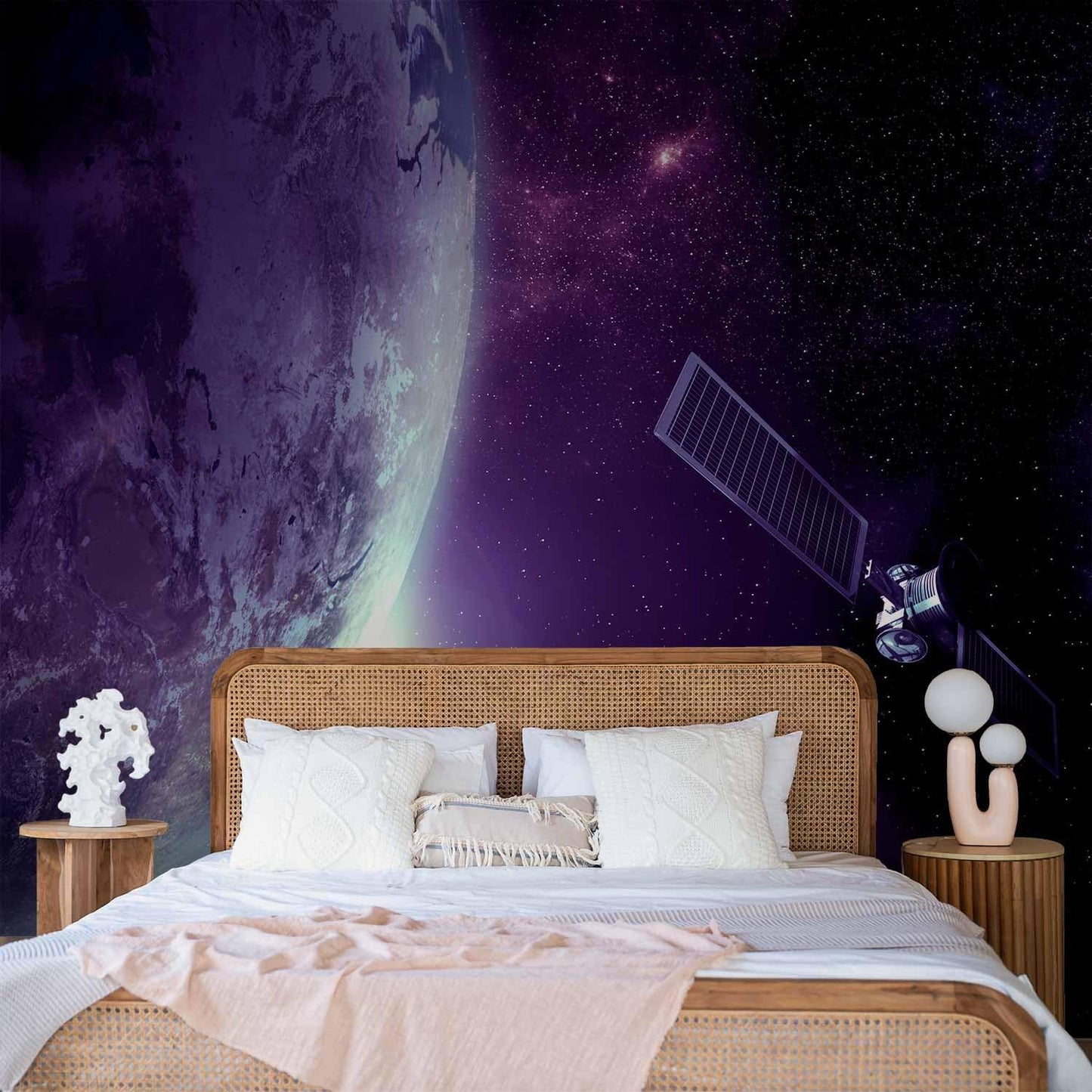 artgeist Wall Mural Cosmos Galaxy 77x55 in - Peel and Stick Self-Adhesive Wallpaper Removable Large Sticker Foil Wall Decor Print Picture Image Design n-B-0007-a-d