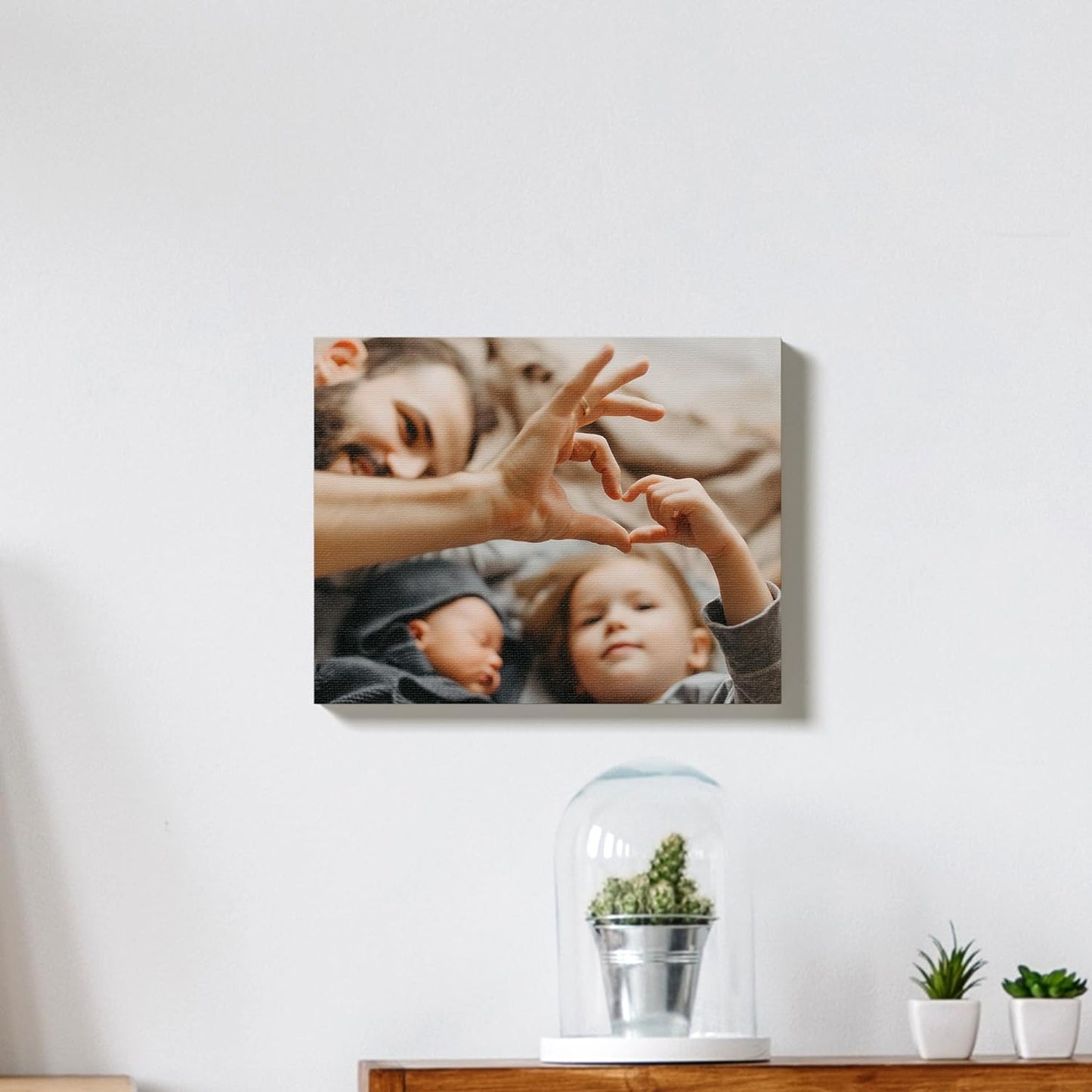 BuildASign Custom Canvas Prints with Your Photos – Personalized Picture To Canvas Wall Art, Perfect for Home Decor, Gifts & Keepsakes, Ready to Hang (16" L x 20" W x .75”D, Classic Brown)