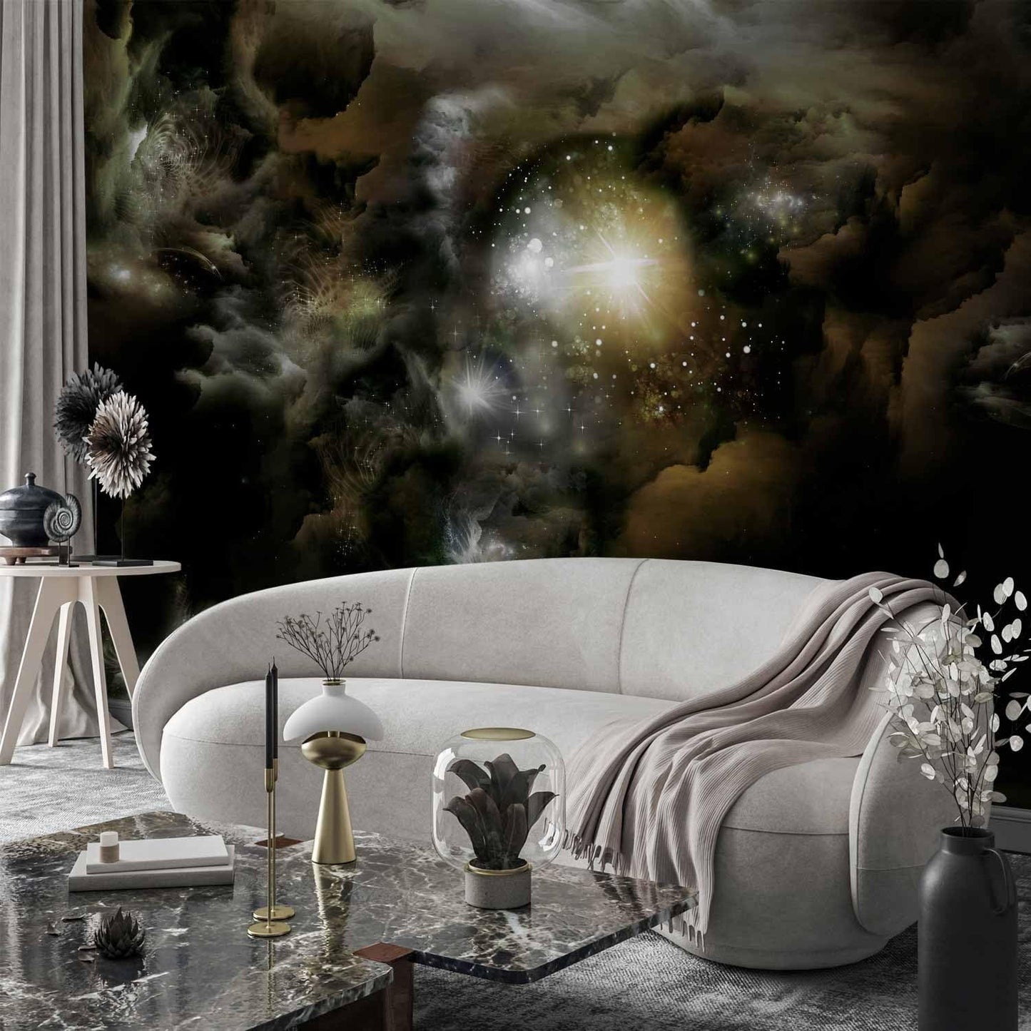 artgeist Wall Mural Cosmos Galaxy 177x124 in - XXL Non-Woven Wallpaper Fleece Wall Decor Photo Print Picture Image Design Home n-A-0027-a-b