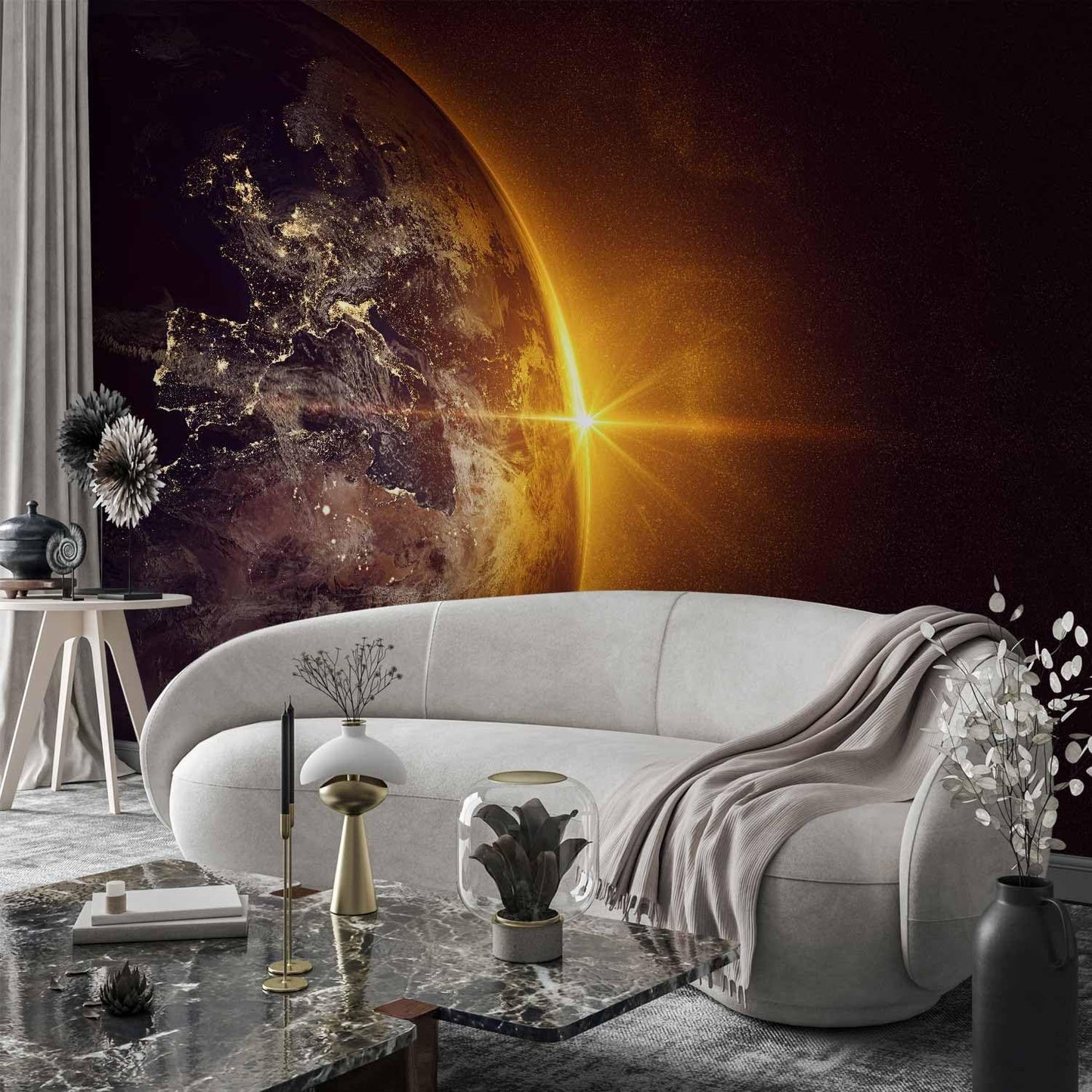 artgeist Wall Mural Cosmos Galaxy 154x110 in - Peel and Stick Self-Adhesive Wallpaper Removable Large Sticker Foil Wall Decor Print Picture Image Design n-B-0003-a-a