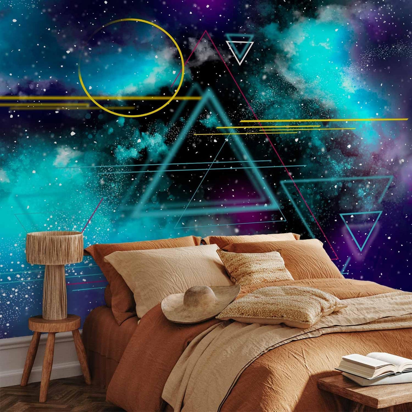 artgeist Wall Mural Galaxy 118x83 in - Non-Woven Wallpaper Fleece Wall Decor Photo Print Picture Image Design Home Mural Cosmos Galaxy Cosmonaut Astronaut a-A-10328-a-a
