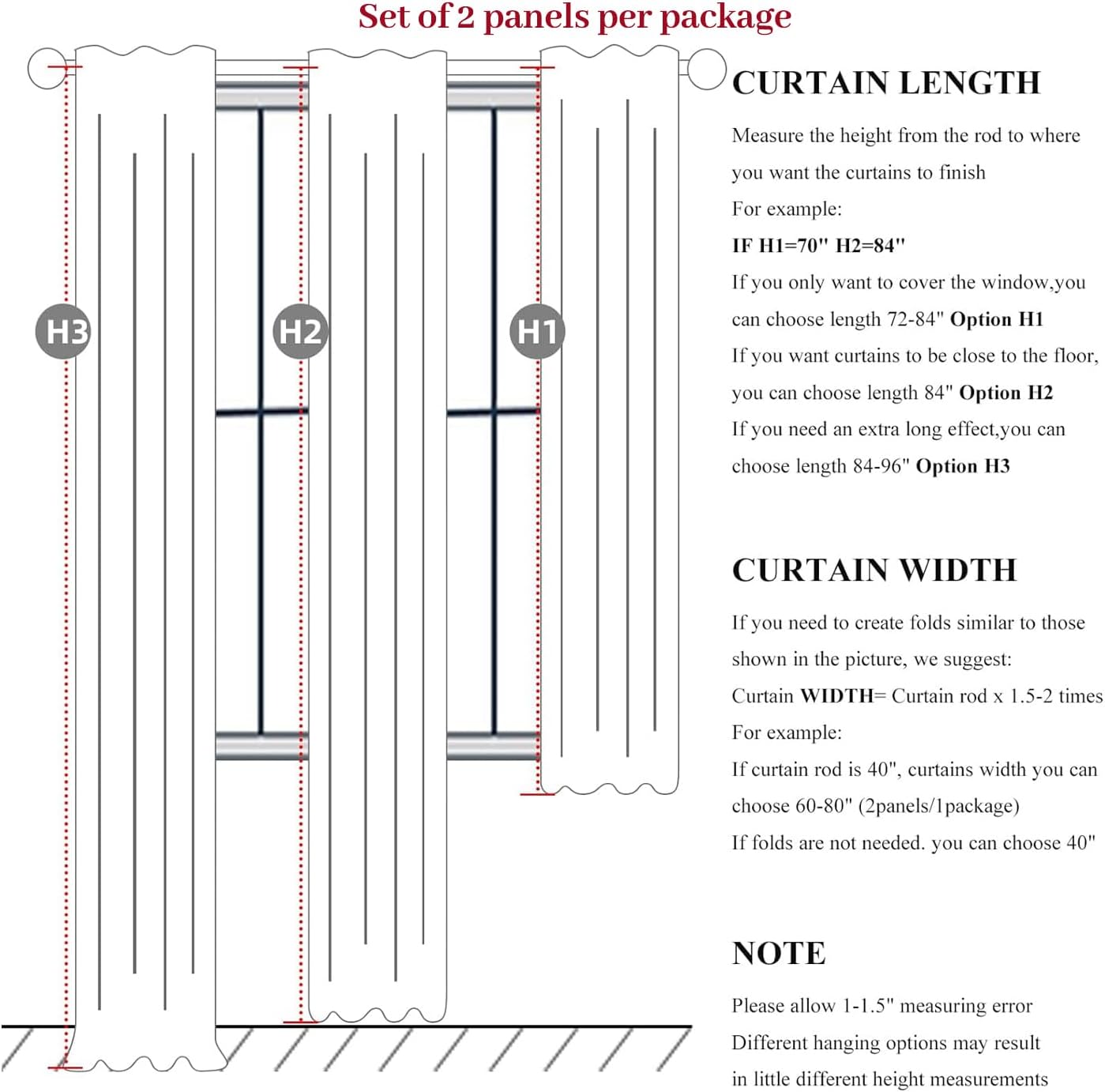 Custom Solid Bright White Memory Trained Pinch Pleated Curtains 86 Inches Long 2 Panels Set for Living Room, Blackout Natural Linen Modern Viral Drapes Hooks Rings 40 x 86 Inches Length Windows Burg
