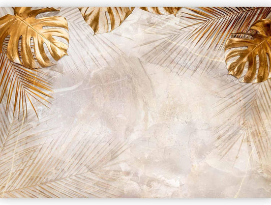 artgeist Premium Wall Mural Tropical Leaves 197x138 in - Non-Woven Wallpaper Fleece Wall Decor Photo Print Picture Image Design Monstera Palm Green Leaves b-C-0788-a-a