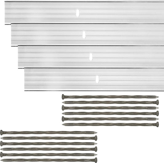 Dreamscape E-Z Edge Aluminum Landscape Edging - 8 Strips, 6ft Each (48ft Total), Mill Finish (Natural Aluminum) - Professional Quality Landscaping Border, Metal Divider for Lawn, Garden, Flowerbed…