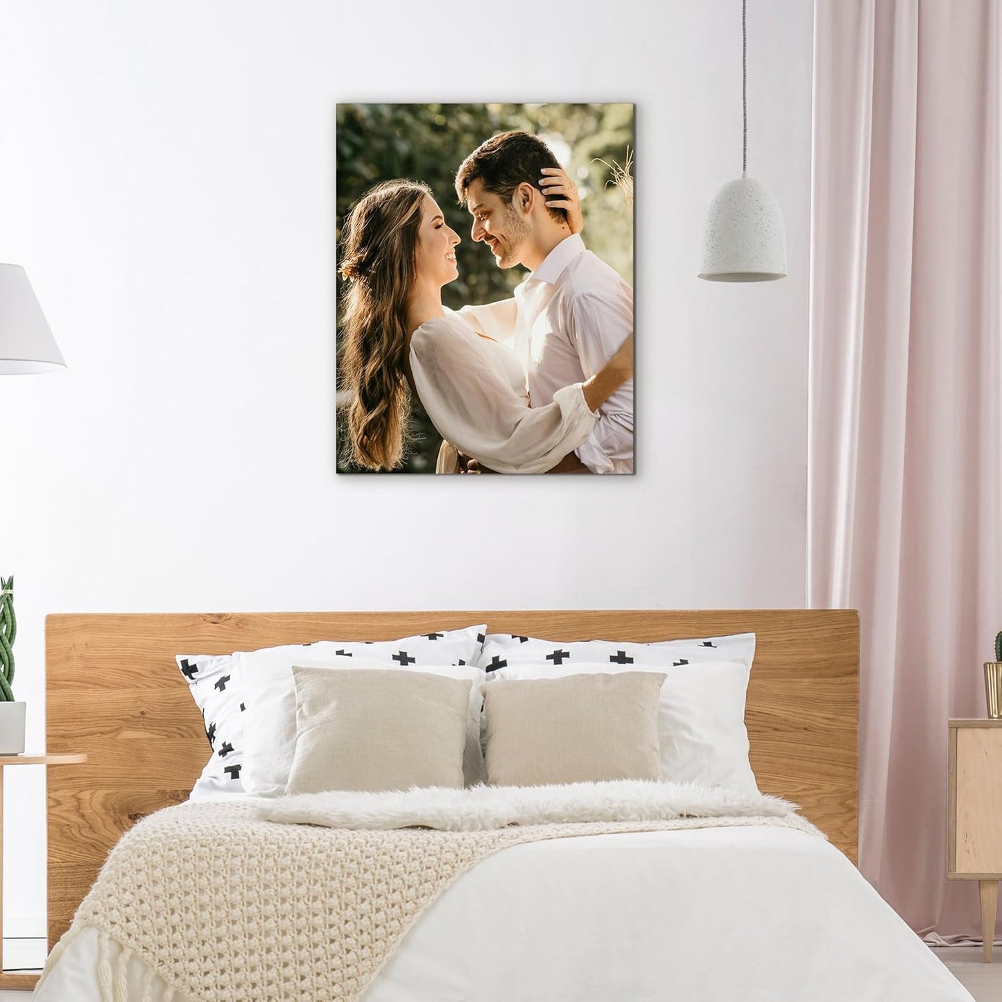 WayToLight Custom Canvas Prints with Your Photos Framed Personalized Picture Canvas Prints Wall Art Ideal for Home Decor Christmas Family Gifts (20" x 32")