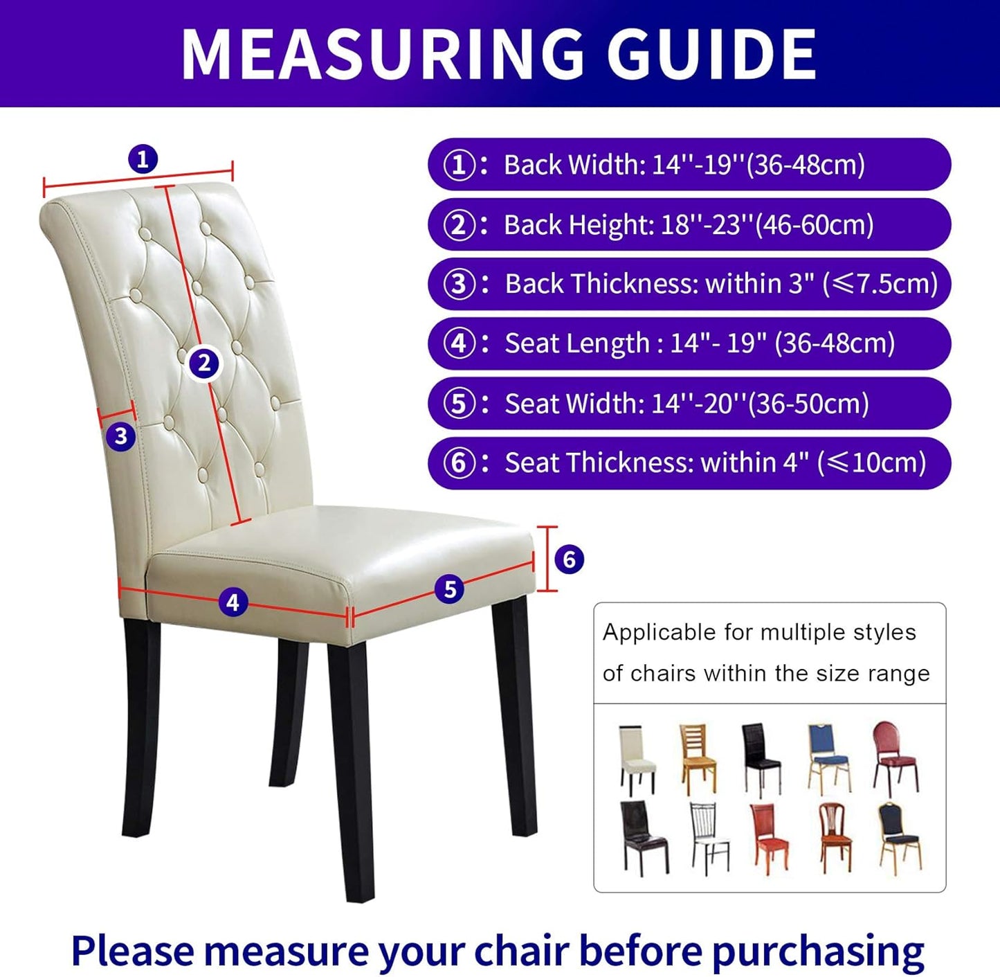 Howhic Stretch Chair Covers for Dining Room Set of 4, Removable Washable Dining Room Chair Covers, Dining Chair Slipcovers Seat Protector, Great Home Decor and Banquet Upholstery (Tan, 4 Pack)