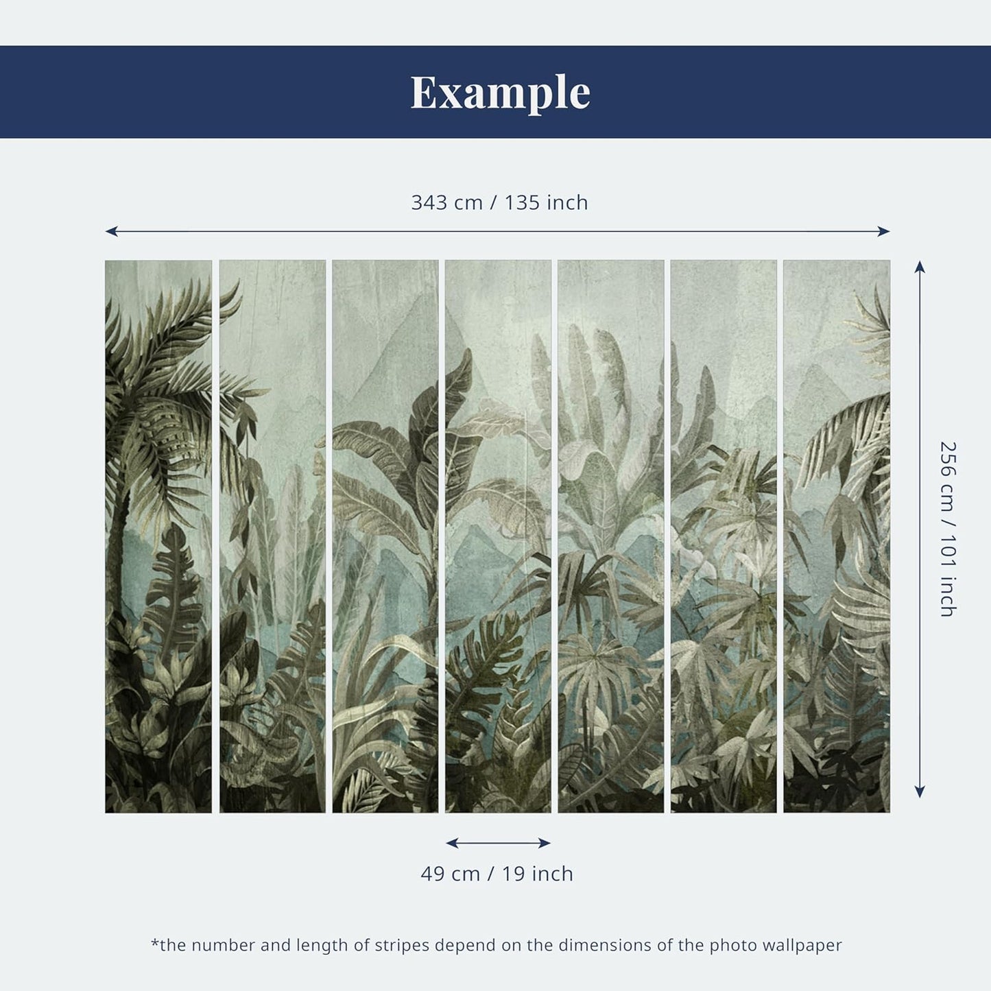artgeist Wall Mural Plants 197x138 in - XXL Non-Woven Wallpaper Fleece Wall Decor Photo Print Picture Image Design Nature Botanics Tropical Leaves b-B-0601-a-a