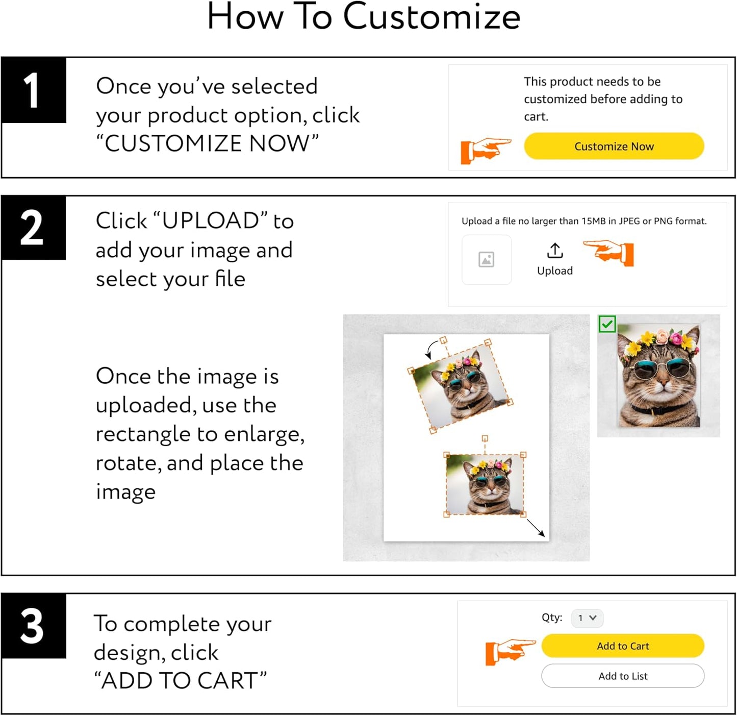 Custom Poster Print, 22x34, Upload Any Photos/Images, Personalized Photo Prints, DIY Your Own Poster, Photo to Poster Printing