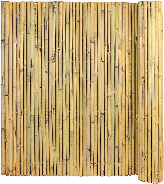 Natural Bamboo Fence, 4 ft x 6 ft Bamboo Fencing Screen for Garden, Rolled Privacy Fence Screen for Indoor or Outdoor (1.2m x 1.8m Approx)