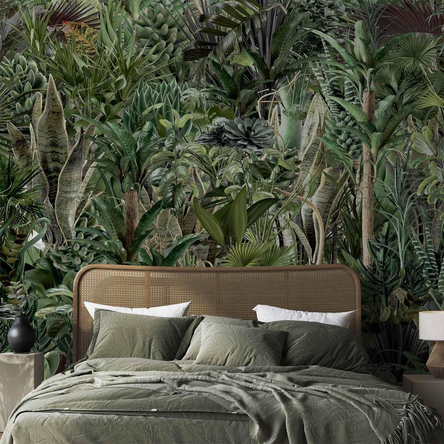 artgeist Wall Mural Leaves 116x83 in - XXL Peel and Stick Self-Adhesive Wallpaper Removable Large Sticker Foil Wall Decor Print Picture Image Design Plants Abstract Nature Botanical b-C-0858-a-a