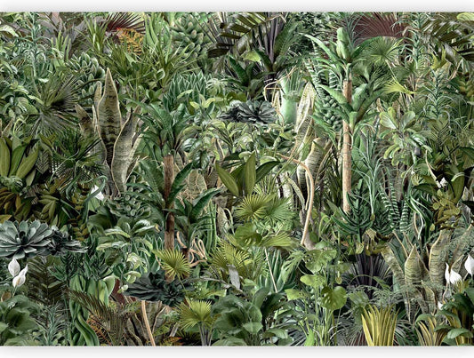artgeist Wall Mural Leaves 116x83 in - XXL Peel and Stick Self-Adhesive Wallpaper Removable Large Sticker Foil Wall Decor Print Picture Image Design Plants Abstract Nature Botanical b-C-0858-a-a