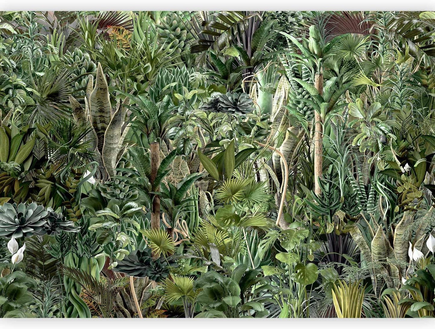 artgeist Wall Mural Leaves 96x69 in - XXL Peel and Stick Self-Adhesive Wallpaper Removable Large Sticker Foil Wall Decor Print Picture Image Design Plants Abstract Nature Botanical b-C-0858-a-a