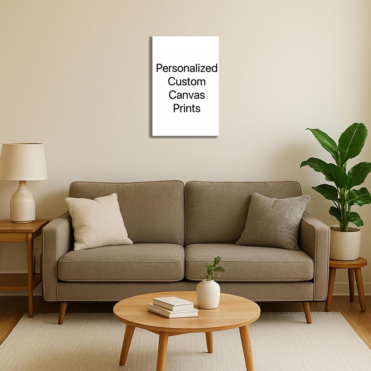 Personalized Custom Canvas Prints: 8L x 12W Framed Photo On Canvas Transform Your Photos into Stunning Wall Art Digitally Printed (8L x 12W, Framed)