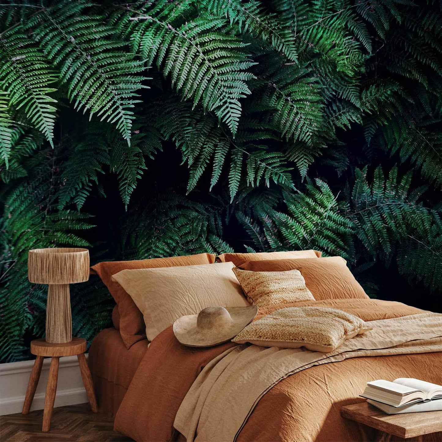 artgeist Premium Wall Mural 3D Effect 98x69 in - XXL Non-Woven Wallpaper Fleece Wall Decor Photo Print Picture Image Design Home Tropical Leaves b-C-0564-a-a