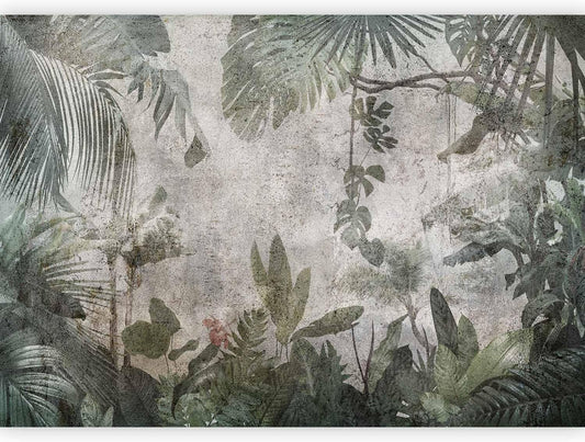 artgeist Wall Mural Tropical Leaves 154x110 in - XXL Peel and Stick Self-Adhesive Wallpaper Removable Large Sticker Foil Wall Decor Print Picture Image Design Jungle Nature Monstera b-C-0821-a-a