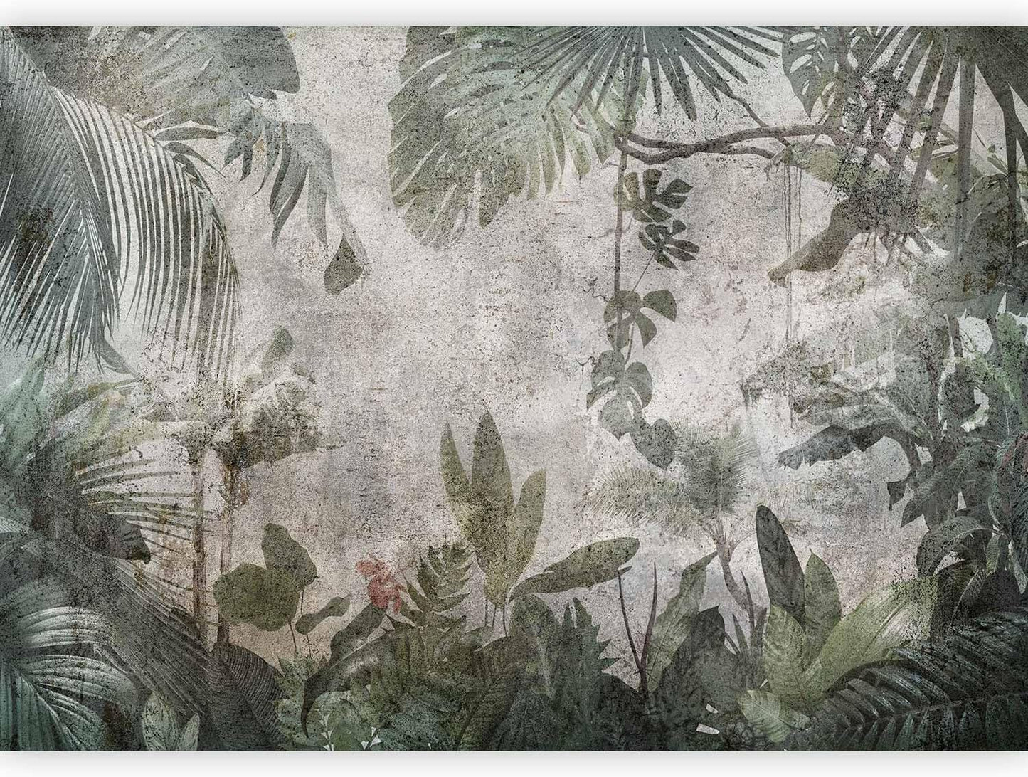 artgeist Premium Wall Mural Tropical Leaves 98x69 in - XXL Non-Woven Wallpaper Fleece Wall Decor Photo Print Picture Image Design Landscape Jungle Nature Monstera Palm Leaves b-C-0821-a-a