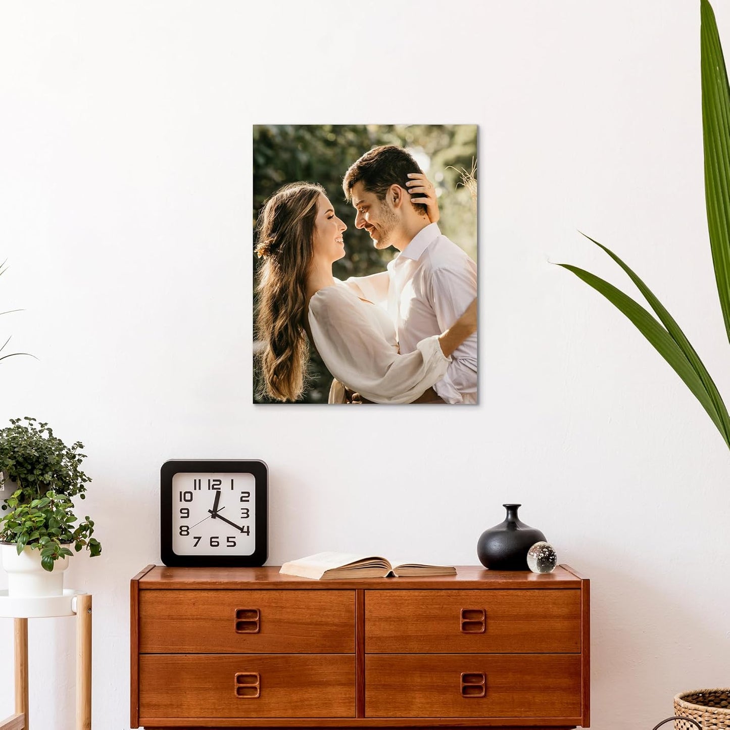 WayToLight Custom Canvas Prints with Your Photos Framed Personalized Picture Canvas Prints Wall Art Ideal for Home Decor Christmas Family Gifts (16" x 20")