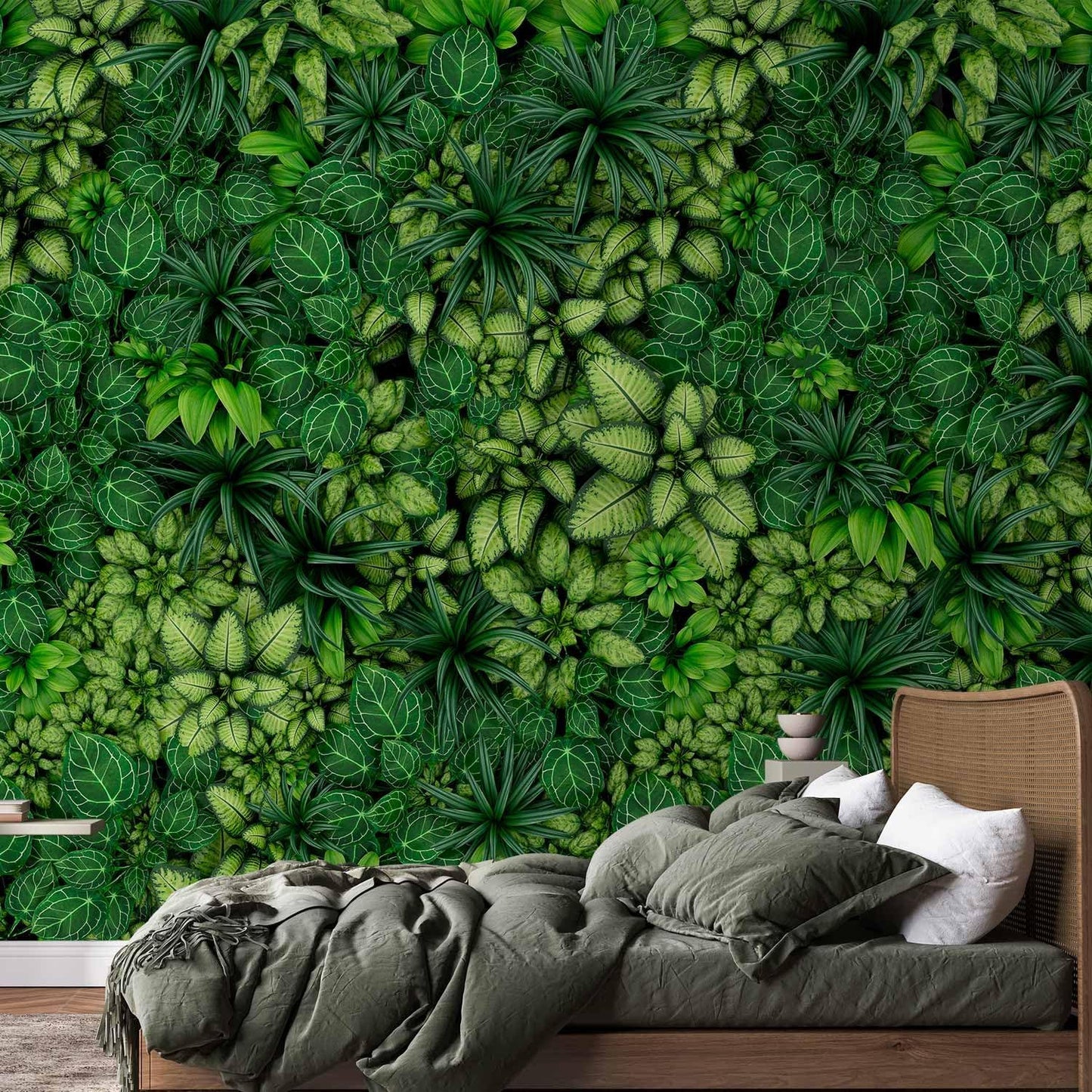 artgeist Wall Mural Plants 135x101 in - XXL Peel and Stick Self-Adhesive Wallpaper Removable Large Sticker Foil Wall Decor Print Picture Image Design Nature Botanics Tropical Leaves b-B-0601-a-a