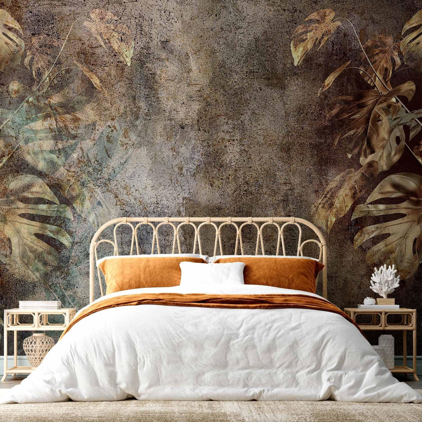 artgeist Wall Mural Monstera 177x124 in - XXL Non-Woven Wallpaper Fleece Wall Decor Photo Print Picture Image Design Nature Botanical Abstract Plants b-C-0859-a-a