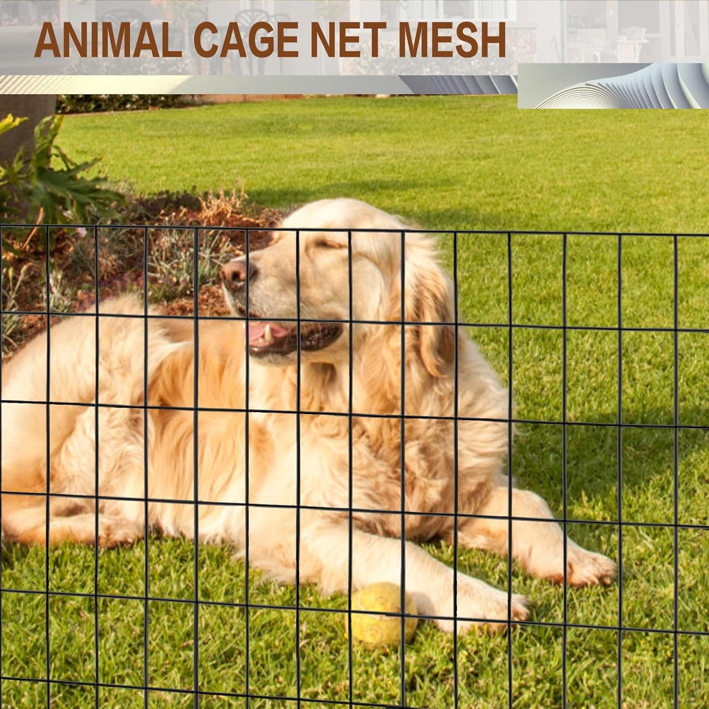 Tongmo 2 ft x 100 ft Black PVC Coated Welded Wire Fence, 16GA Garden Chicken Wire Fence Roll, Mesh Size 2" x 4" Hardware Cloth, Ideal for Yard Protection and Poultry Netting