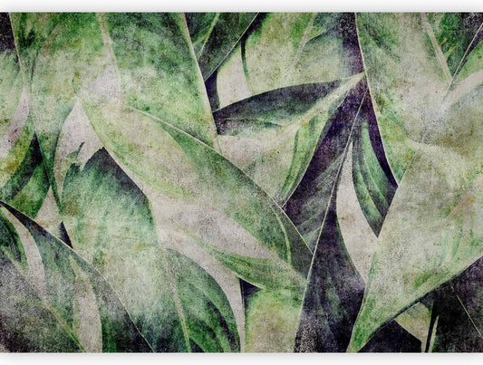 artgeist Premium Wall Mural Tropical Leaves 157"x110"XXL Non-Woven Wallpaper Fleece Wall Decor Photo Print Picture Image Design Jungle Nature Botanical b-C-0844-a-a