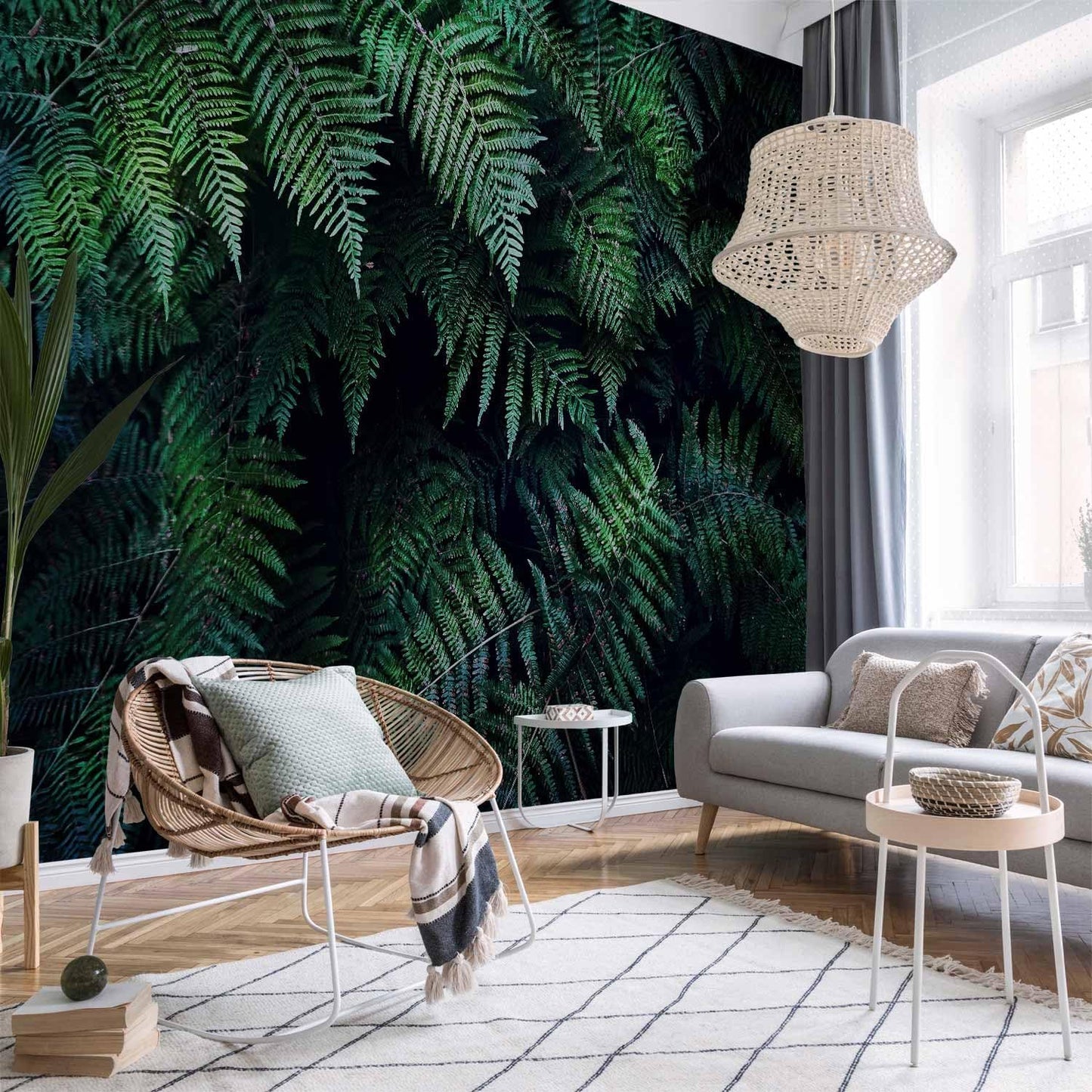 artgeist Wall Mural 3D Effect 157x110 in - XXL Non-Woven Wallpaper Fleece Wall Decor Photo Print Picture Image Design Home Tropical Leaves b-C-0564-a-a