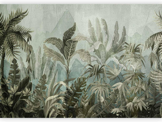 artgeist Wall Mural Leaves 177x124 in - XXL Non-Woven Wallpaper Fleece Wall Decor Photo Print Picture Image Design Nature Botanical Plants Palm Abstract b-C-0854-a-a
