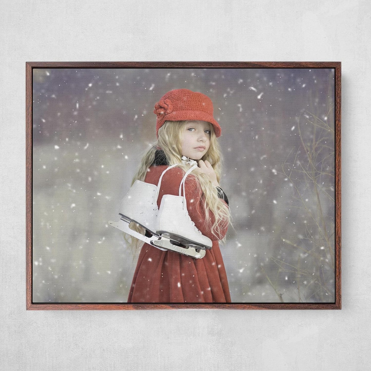 Personalized Custom Canvas Prints: Photo On Canvas (Dark Brown, 16x16) Transform Your Photos into Stunning Framed Wall Art Digitally Printed Photo To Canvas Ideal for Home Decor, Gifts Keepsakes.