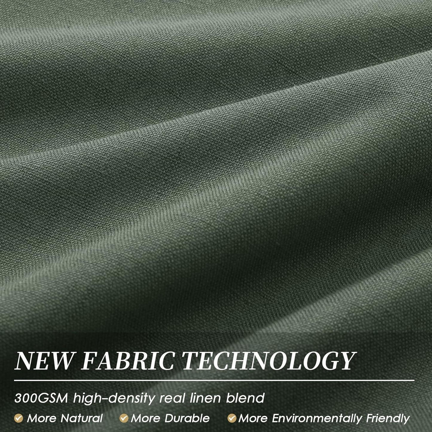 BOODII Olive Green Blackout Curtains for Bedroom 80 Inch Length 2 Panels Set Room Darkening Curtains Linen Black Out Curtain Modern Thermal Insulated Living Room Drapes Back Tab Loden 52x80